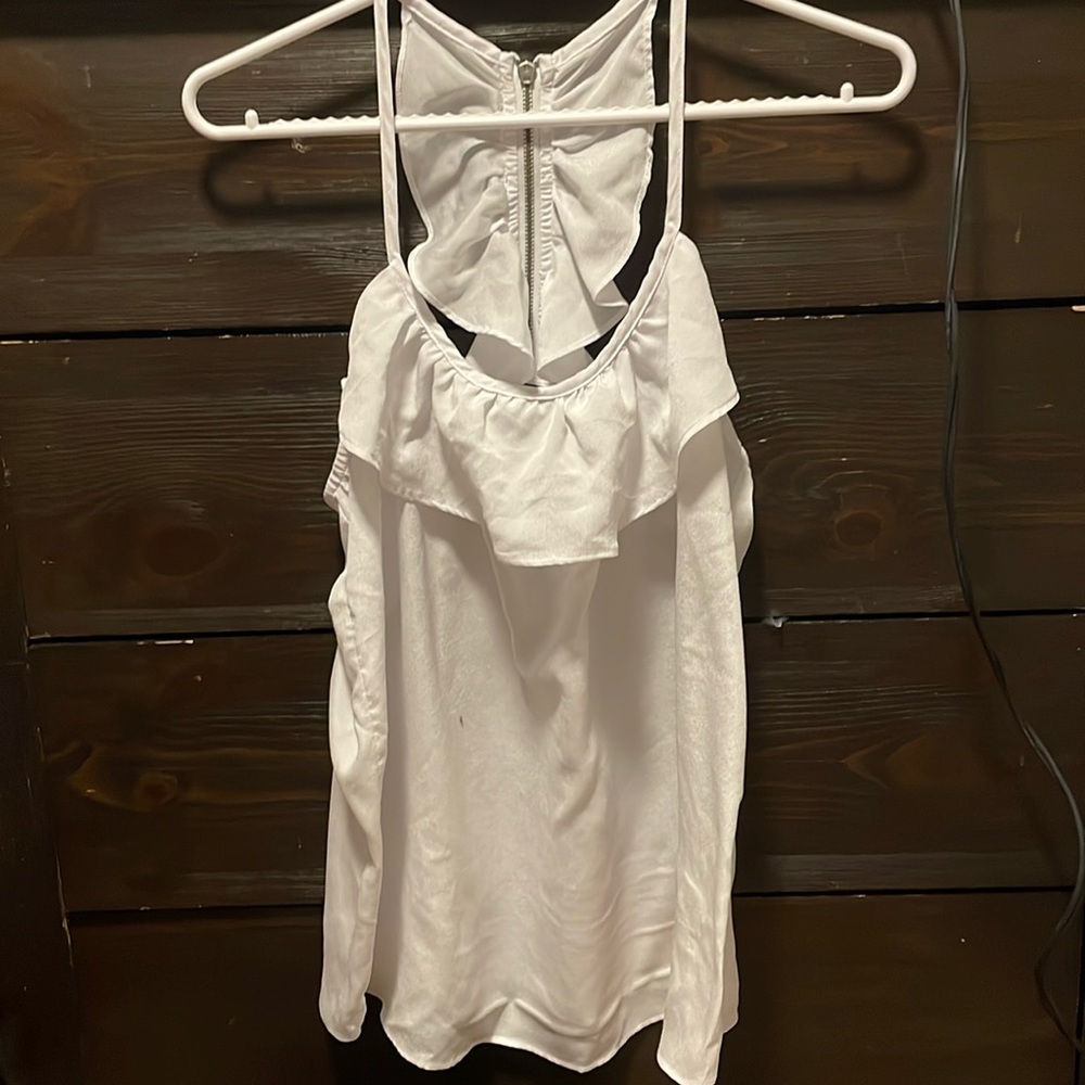 Zip up tank top